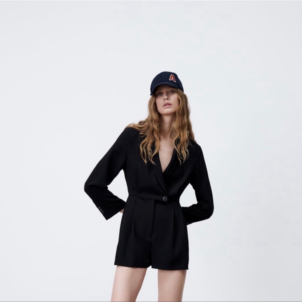 NWT ZARA Short Pleated Jumpsuit